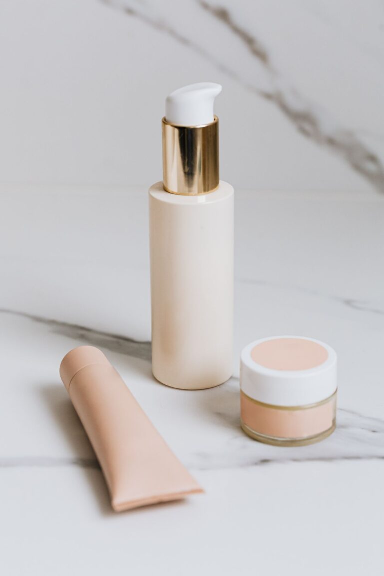 Salicylic Acid — skincare products on marble